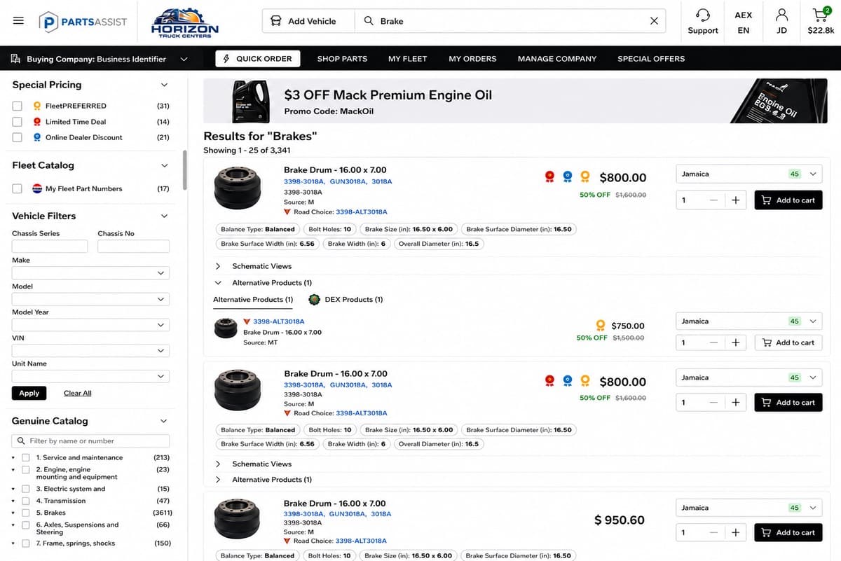 Mack Redesigns PartsASIST to Speed Parts Ordering